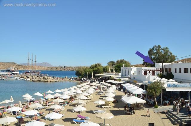 Appartement Avli Beach View à Lindos  Extérieur photo